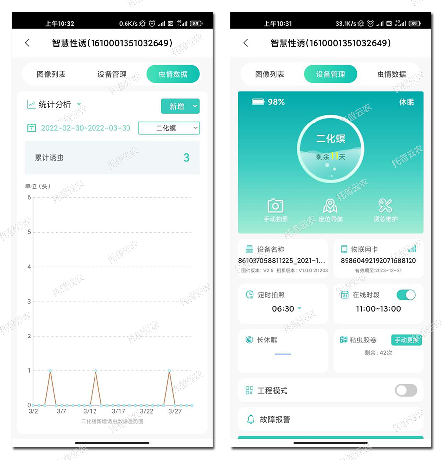 蟲情數據與設備管理